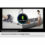 Samsung VS15A60AGR5/EU Jet 65 Pet Max Cordles Vacuum Cleaner in Teal/Silver