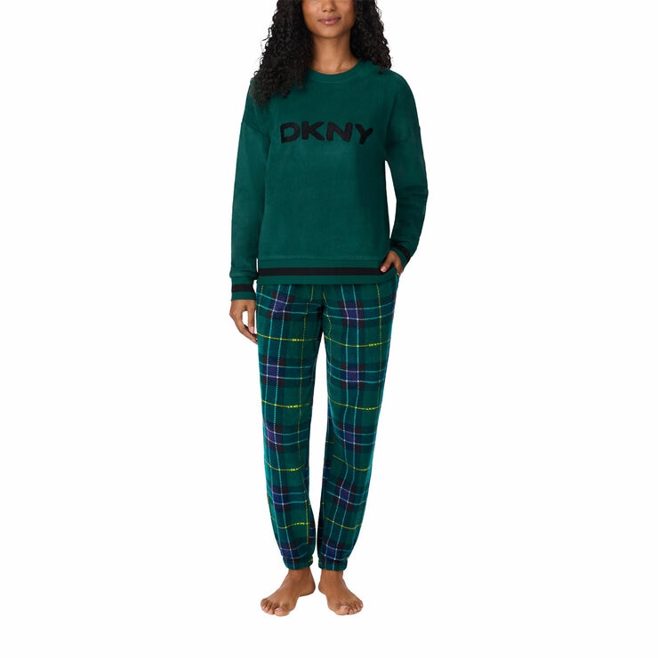 DKNY Ladies Fleece Lounge Set
