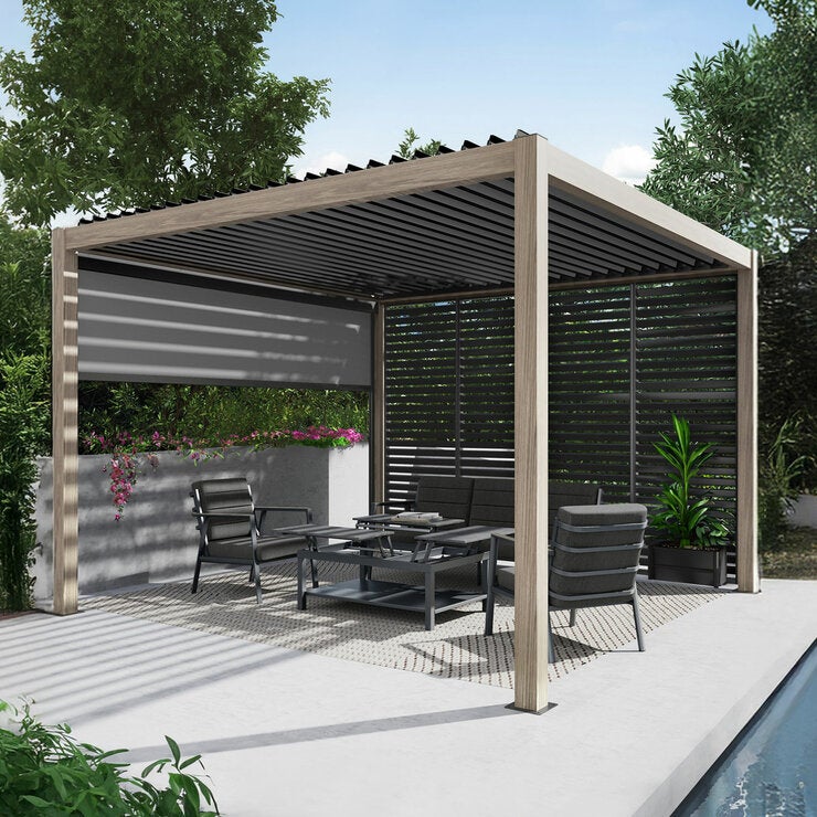 Pavillo Teak 11.5ft x 11.5ft Pergola (3.5m x 3.5m) Pavillo Teak 11.5ft x 11.5ft Pergola (3.5m x 3.5m)