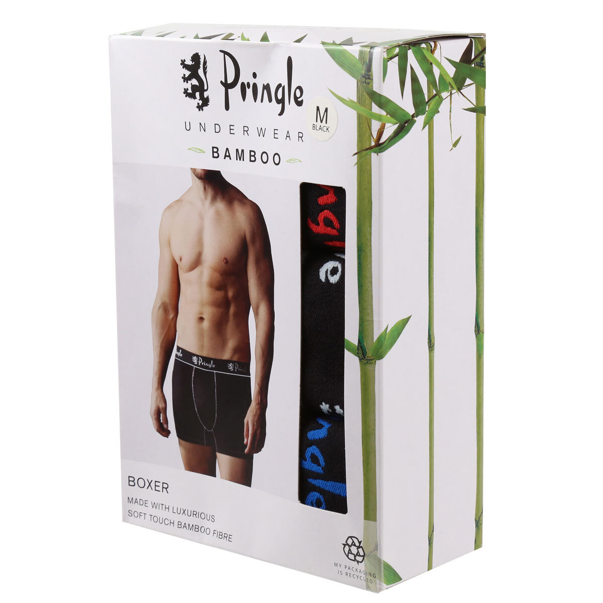 Pringle 2 x 3 Pack Men's Bamboo Underwear, Large
