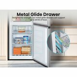 Hisense RB395N4BCE Fridge Freezer, E Rated in Stainless Steel