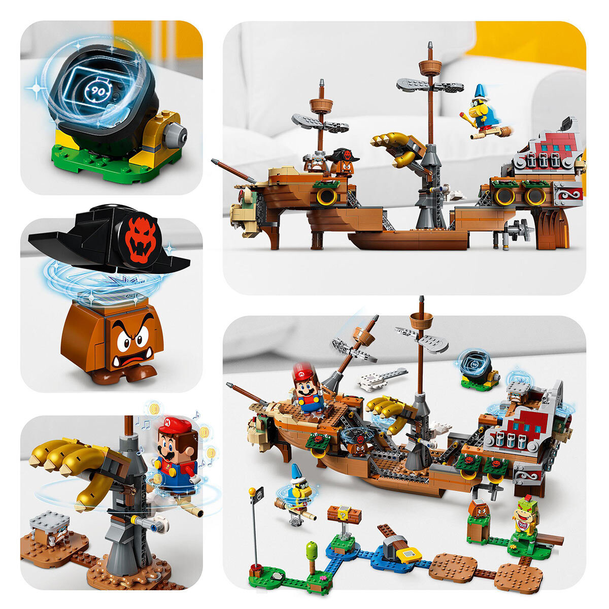 Buy LEGO Super Mario Bowser's Airship Expansion Set Details2 Image at Costco.co.uk