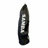 Studio image of the samba rugby balls in the tube bag