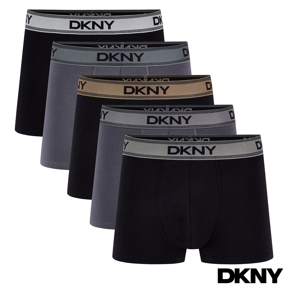 DKNY Men's Modal Boxer, 5 Pack