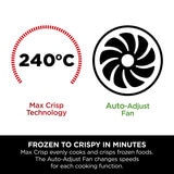 Lifestyle image showing frozen to crispy in minutes Lifestyle image showing frozen to crispy in minutes