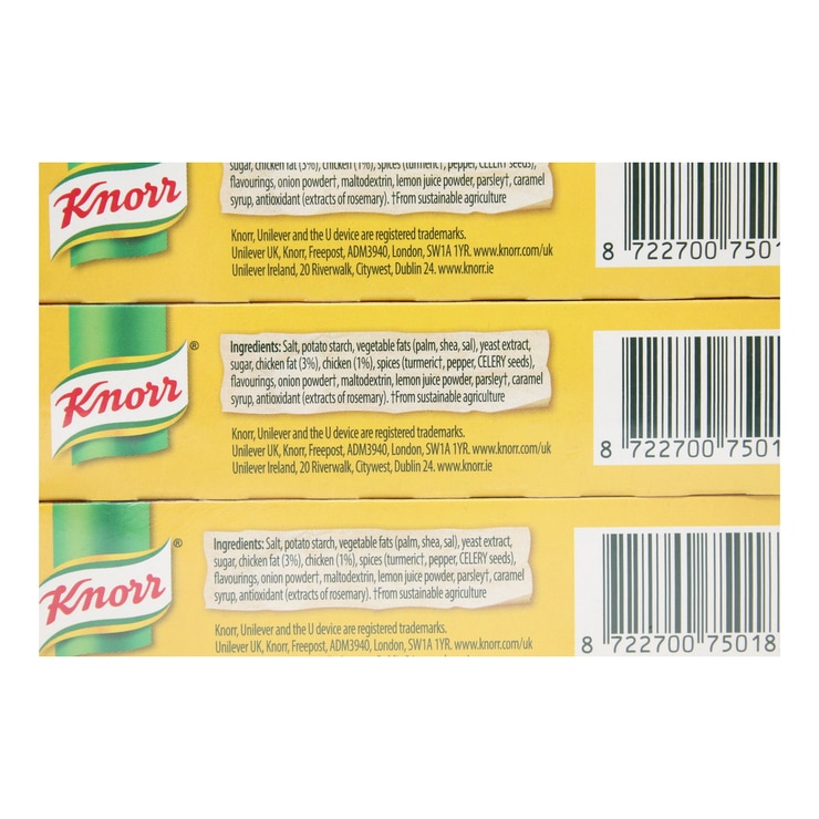 Knorr Chicken Stock Cubes Pack of 3, 20 x 10g Costco UK