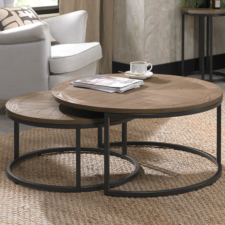Coffee Tables Bentley Designs Rio Weathered Ash Nest of Coffee Tables | Costco UK