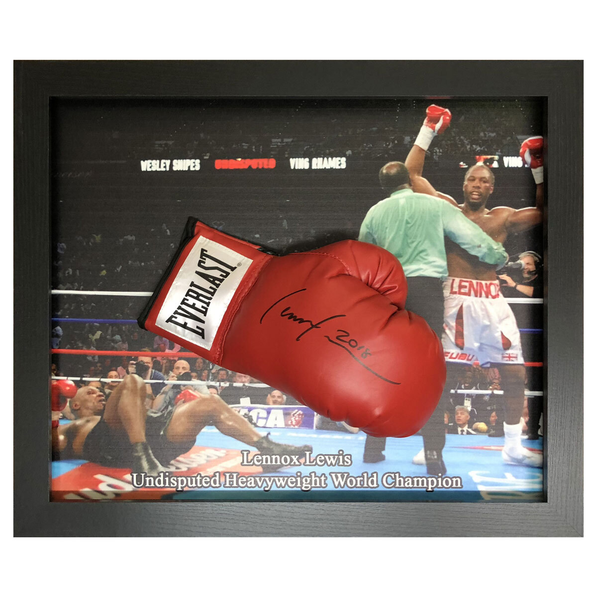 Lennox Lewis Signed & Framed Boxing Glove