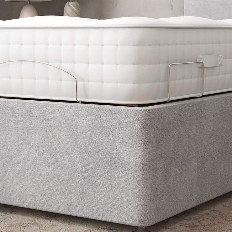 Highgrove Radnor Grey Fabric Electric Adjustable Bed Frame with 1000 Spring Count Long Single Mattress in 2 Firmness Ratings Highgrove Radnor Grey Fabric Electric Adjustable Bed Frame with 1000 Spring Count Long Single Mattress in 2 Firmness Ratings