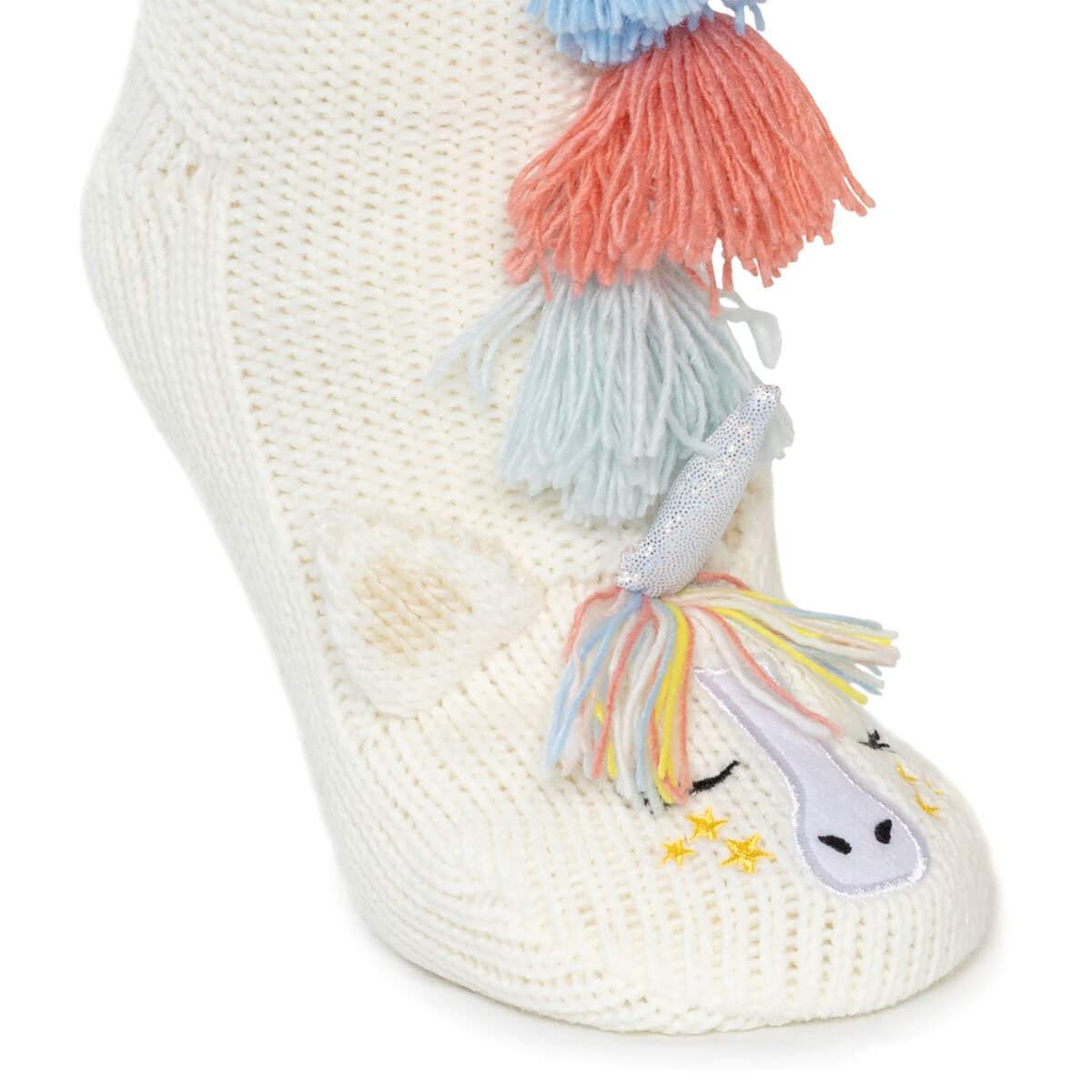 Jane & Bleecker Ladie's Critter Sock 2 Pack in Unicorn and Fox