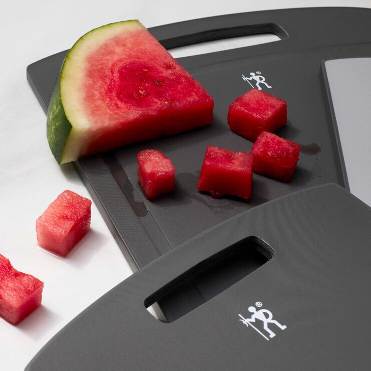 Henckels Cutting Board Set, 3 Piece in Grey