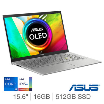 ASUS VivoBook, Intel Core i7, 16GB RAM, 512GB SSD, 15.6 Inch OLED Laptop, K513EA-L1897T