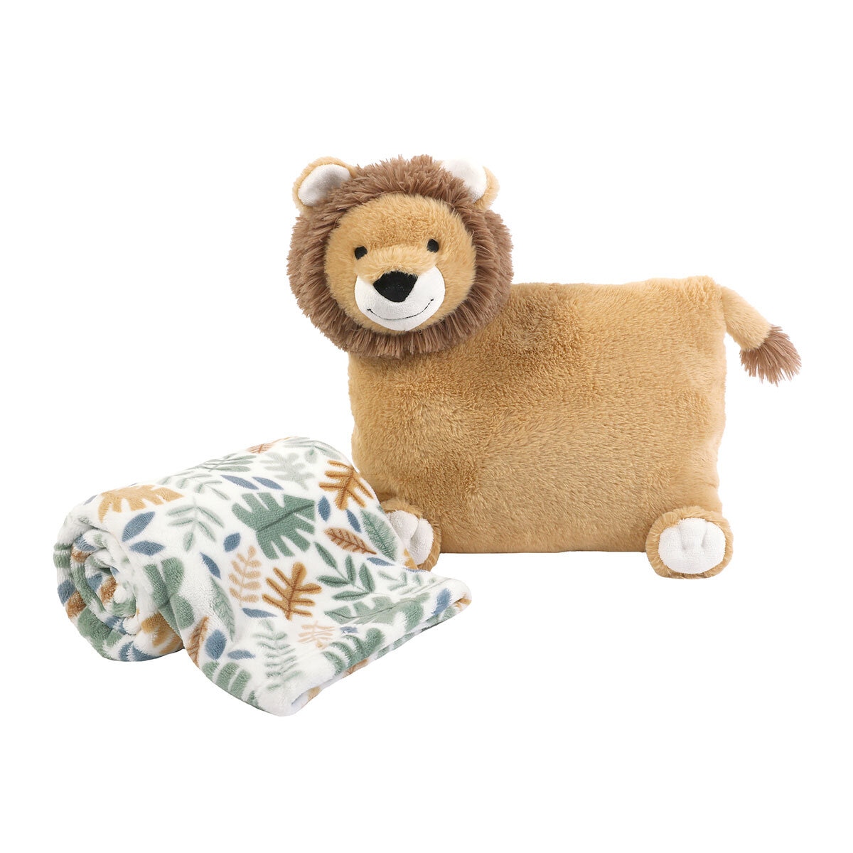Snuggle Me Too 2 Piece Blanket Plush Set Lion Costco UK