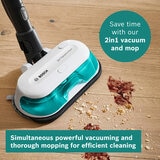 Lifestyle image of Bosch Unlimited 7 Aqua Cordless Stick with 2 in 1 vacuum and mop