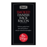 Direct Table Smoked Danish Back Bacon, 6 x 250g