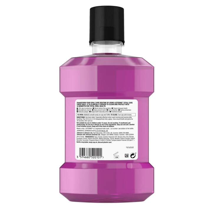 Listerine Total Care 10in1 Mouthwash, 2 x 1L Costco UK