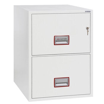 Phoenix World Class Vertical Fire File FS2272K 2 Drawer Filing Cabinet with Key Lock