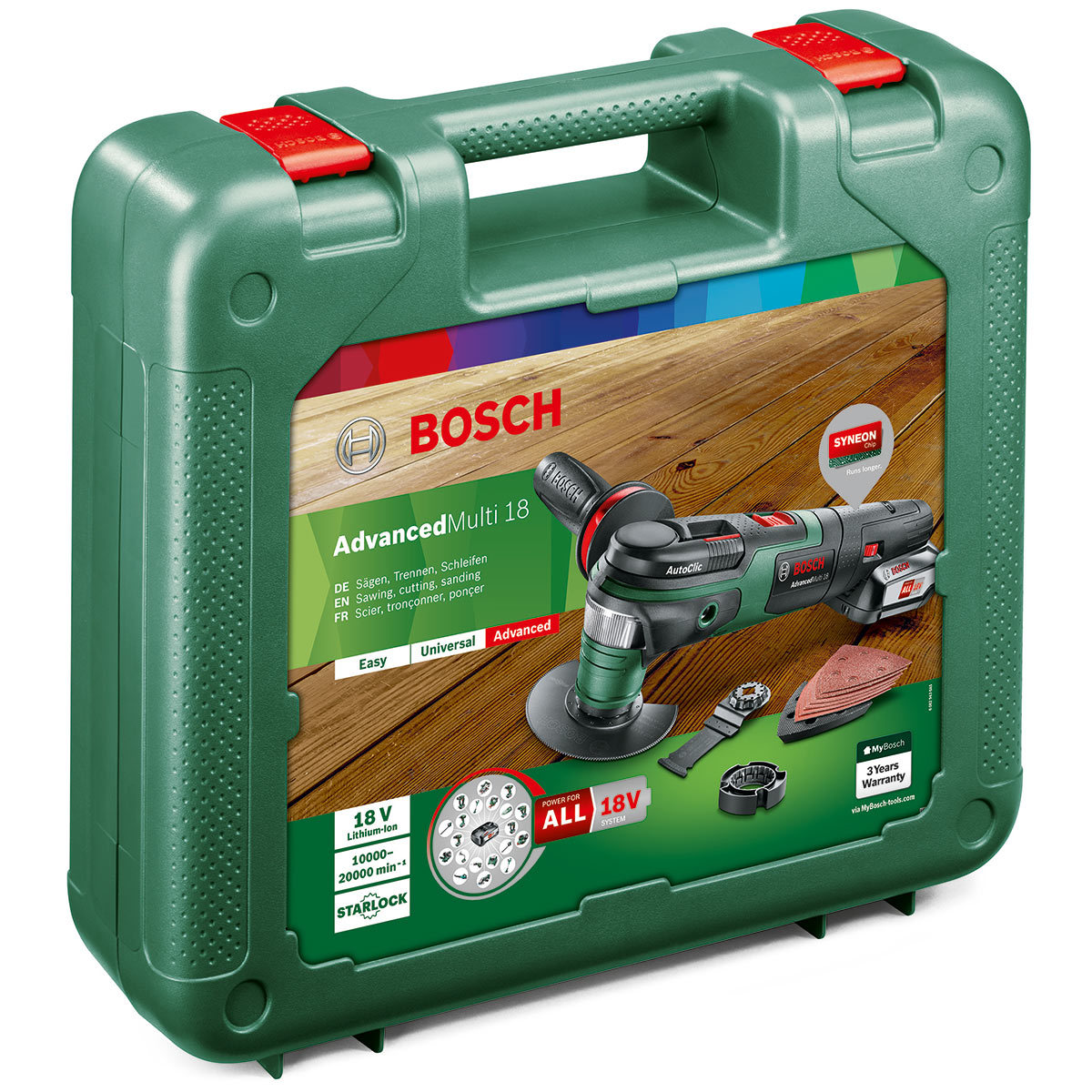 Bosch AdvancedMulti 18V Cordless MultiTool with Battery Pack (1 x 2