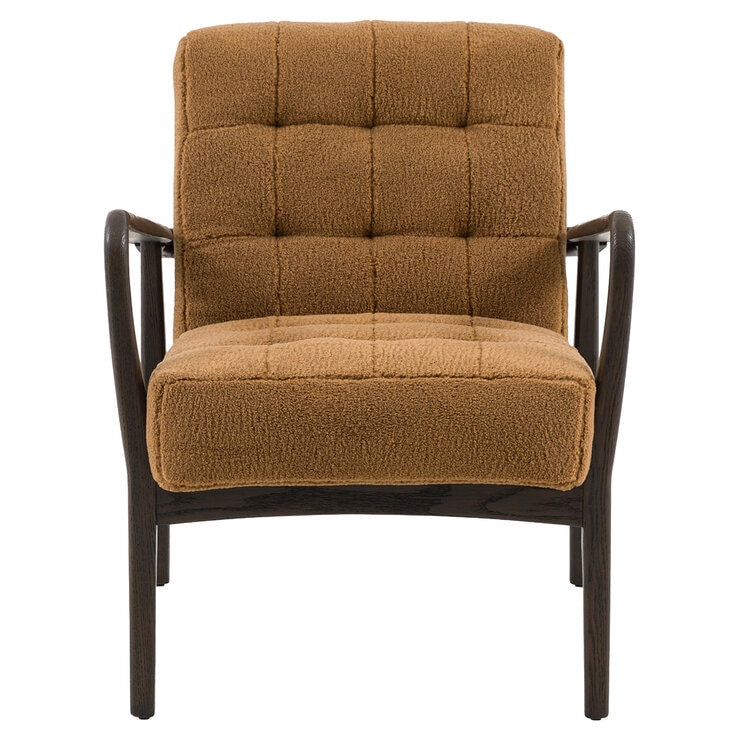 Gallery Humber Orange Faux Sheepskin Armchair Gallery Humber Orange Faux Sheepskin Armchair