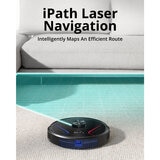Lifestyle image of Eufy X8 depicting its laser navigation