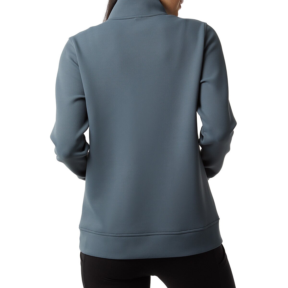 32 Degrees Women's Sueded Tech 1/2 Zip Sweatshirt in Grey