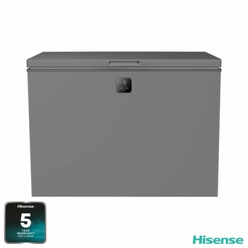 Hisense FT280WN3SGD, 277L Chest Freezer, D Rated in Silver