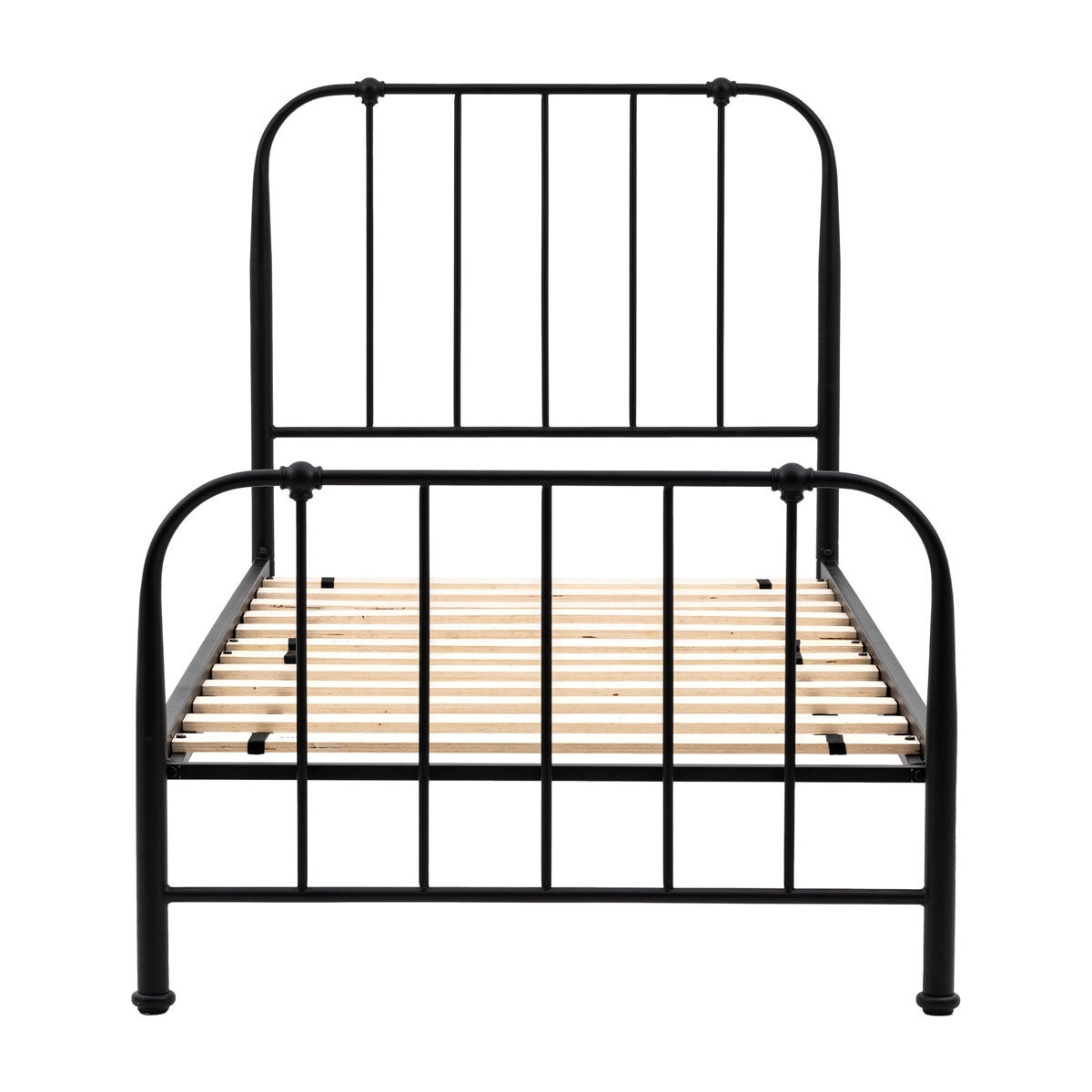 Gallery Loughton Black Metal Bed Frame, Single