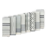 Mundotextil Portugal Kitchen Towels 8 Pack in Grey