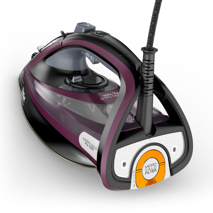 Rear profile TEFAL ULTIMATE PURE STEAM IRON FV9830G0 with filter in