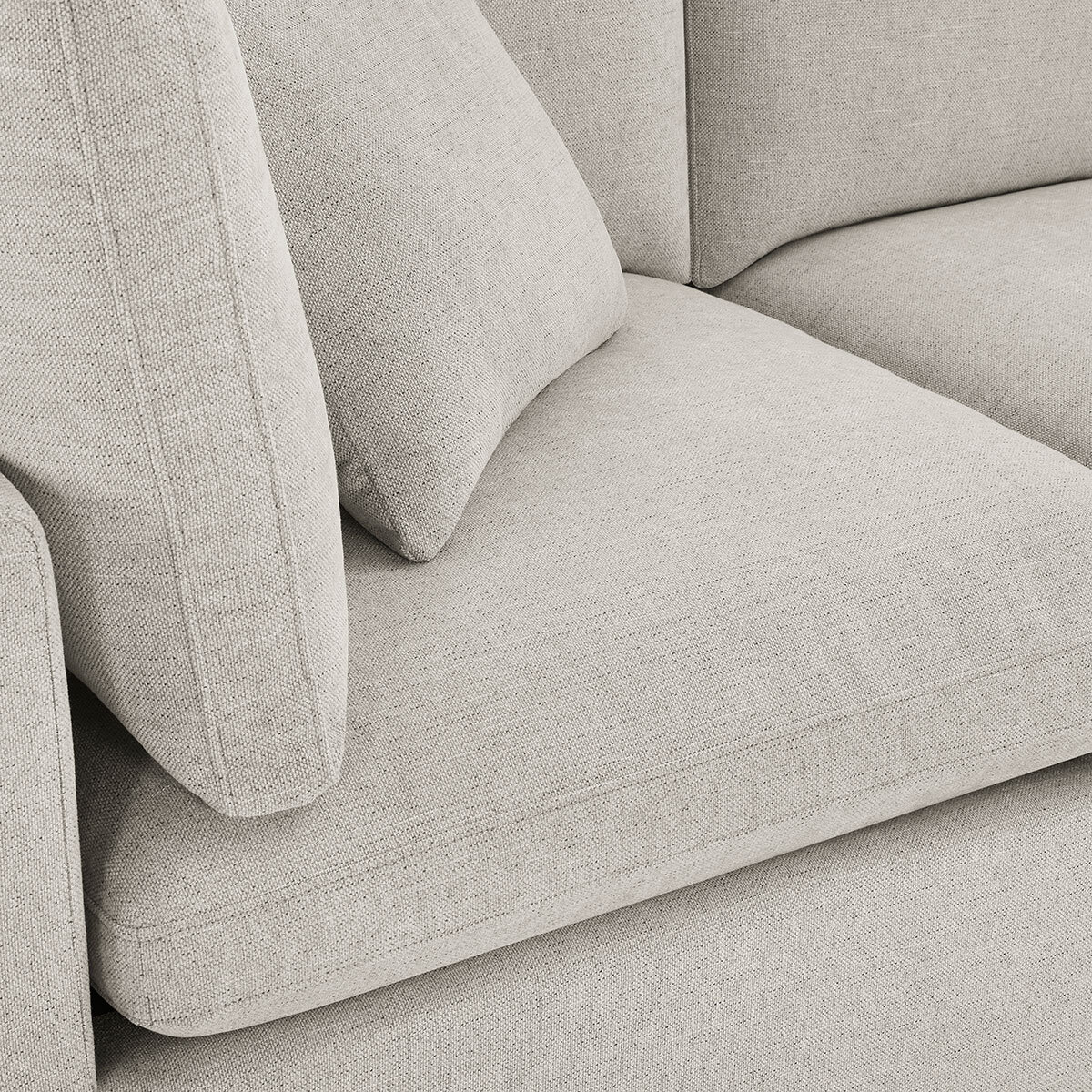Thomasville Lowell Grey Fabric 6 Piece Modular Sofa
