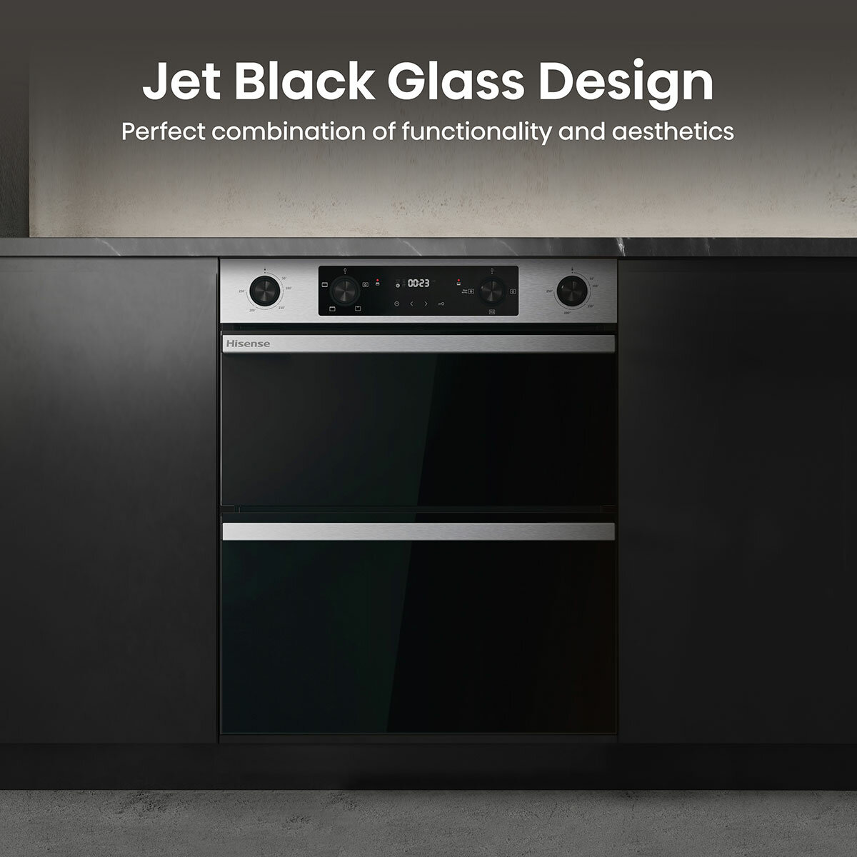 Hisense Hi6 BUD714221CX Electric Built-Under Double Oven, A Rated in Stainless Steel