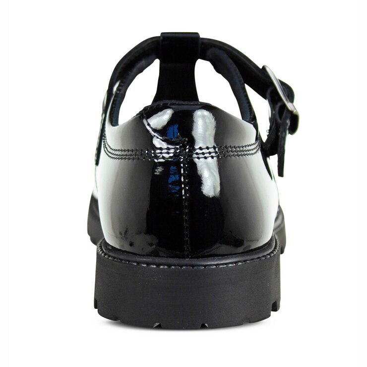 TeⓇm Emily Patent Buckle T-Bar Girl's School Shoes, Youth 4