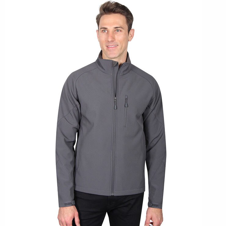 Kirkland Signature Men's Softshell Jacket in Charcoal Costco UK