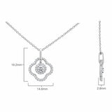 0.38ctw Round Brilliant Cut Diamond Pendant, 18ct White Gold