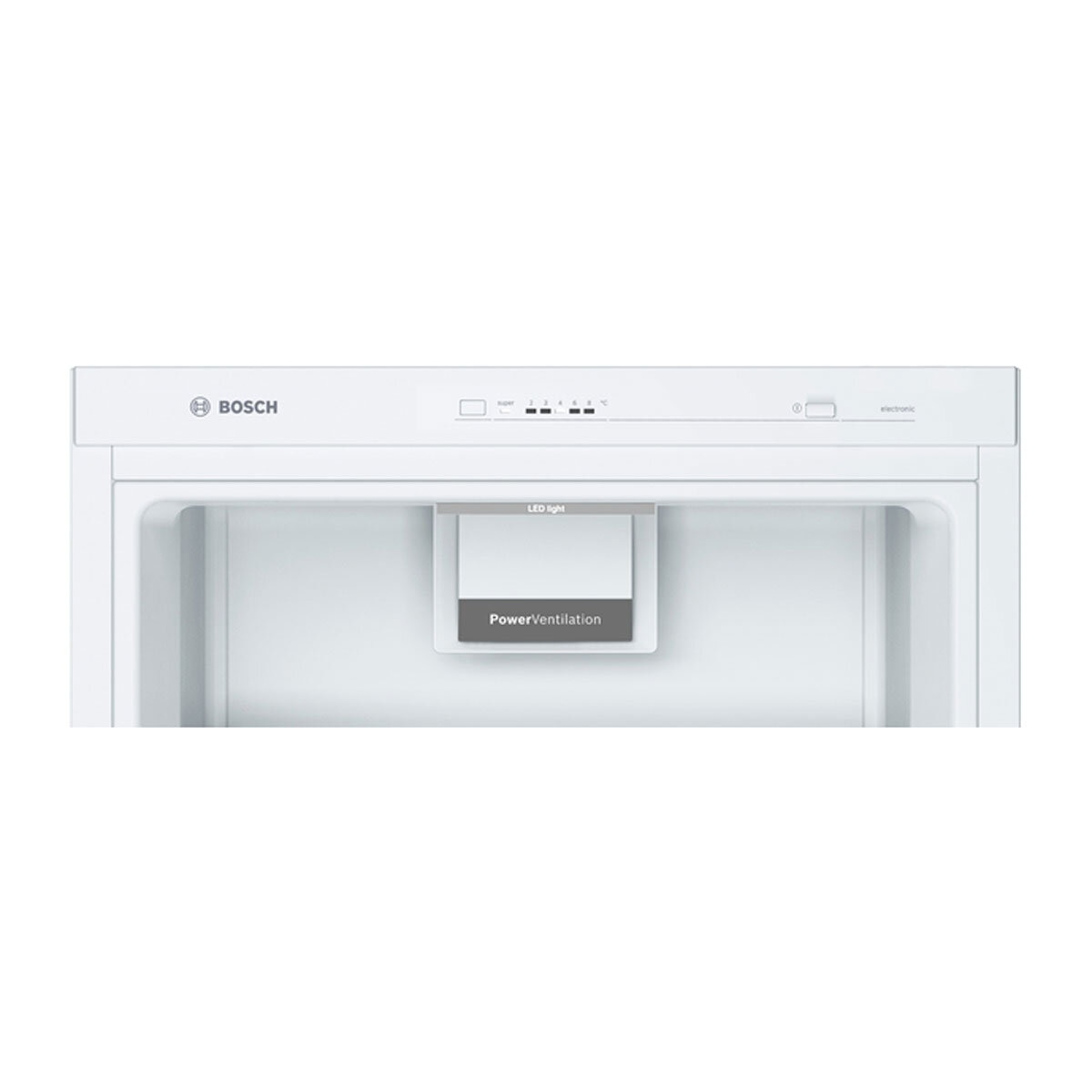 Power ventilation Bosch Series 4 KSV36VWEPG Upright Fridge in White