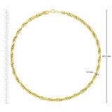 14ct Yellow Gold Mult-Link Twist Necklace