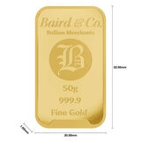 50g Gold Minted Bar