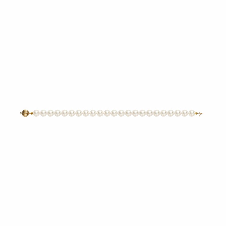 7-7.5mm Akoya Pearl Bracelet, 14ct Yellow Gold 7-7.5mm Akoya Pearl Bracelet, 14ct Yellow Gold