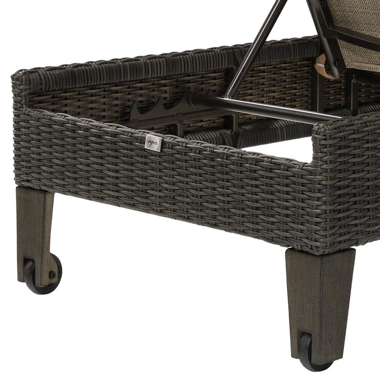 Agio Eldorado Woven Chaise Lounger Costco UK