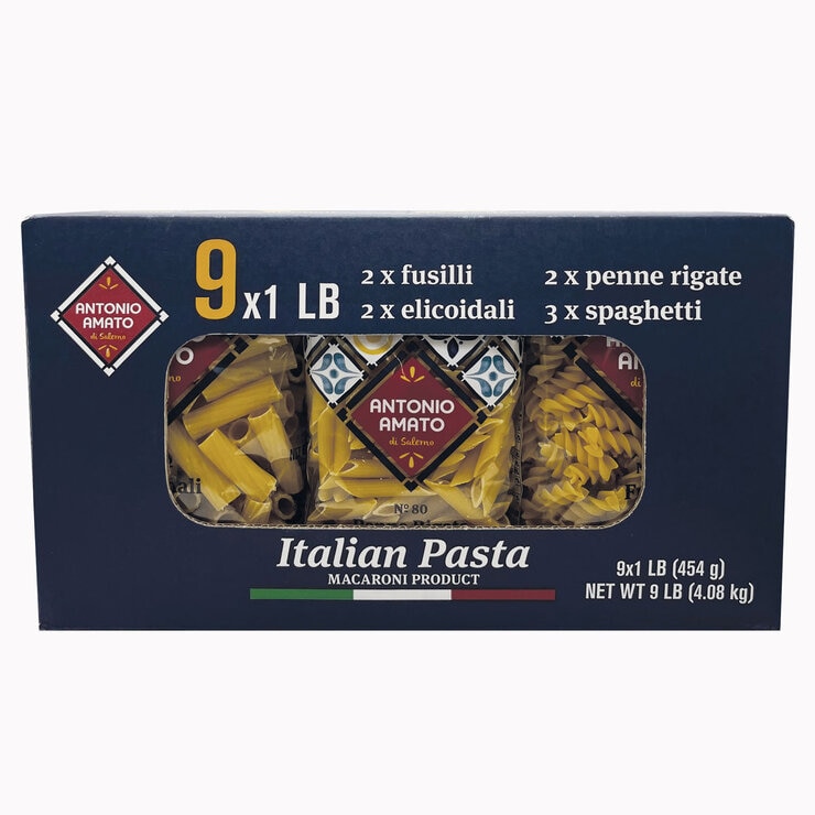 Antonio Amato Pasta Variety Pack, 9 x 500g Antonio Amato Pasta Variety Pack, 9 x 500g