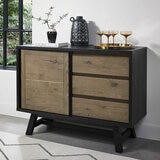 Bentley Designs Camden Weathered Oak & Peppercorn Narrow Sideboard
