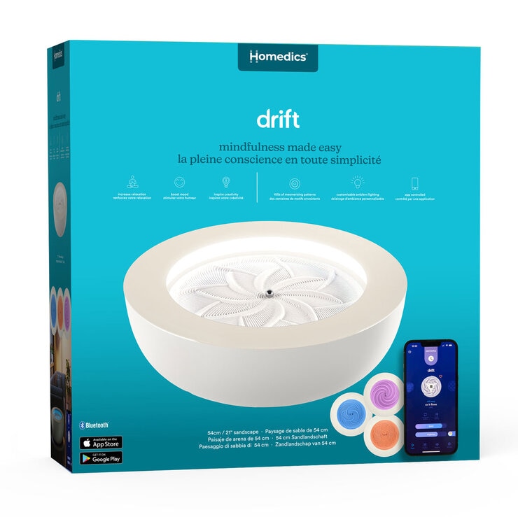 Image of the Homedics Drift Sandscape table's box
