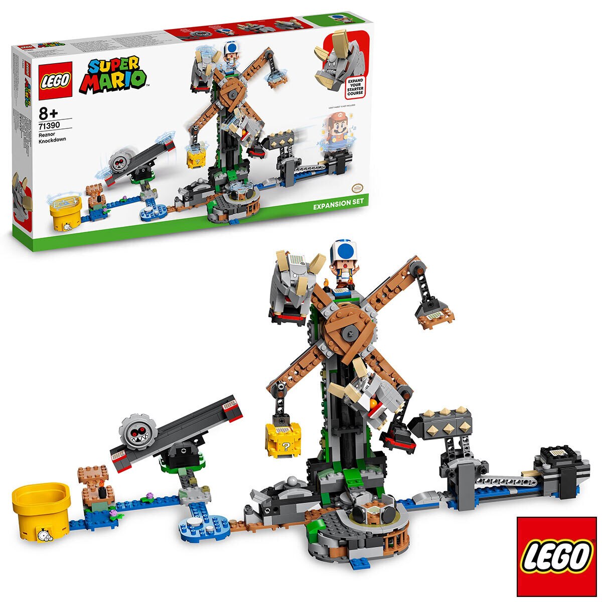 Buy LEGO Super Mario Reznor Knockdown Expansion Set Box and Product Image at Costco.co.uk