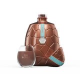 Egg Royale Chocolate Cream Liqueur with lid off and glass