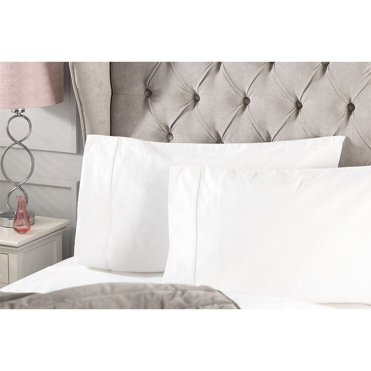 Belledorm Pure Egyptian Cotton Sateen 1000 Thread Count Bedding Bundle in 4 sizes, White