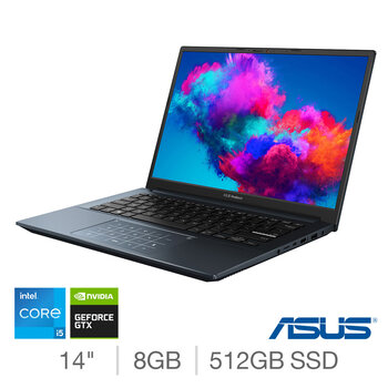 ASUS VivoBook, Intel Core i5, 8GB RAM, 512GB SSD, NVIDIA GeForce GTX 1650, 14 Inch OLED Laptop, K3400PH-KM134W