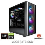 Cyberpower, AMD Ryzen 9, 32GB RAM, 2TB SSD, NVIDIA GeForce RTX 5090, Gaming Desktop PC