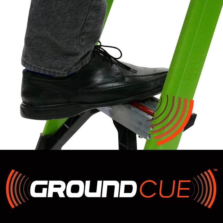 Little Giant 4 Tread Mighty Lite Hi-Viz GRP Fibreglass Step Ladder