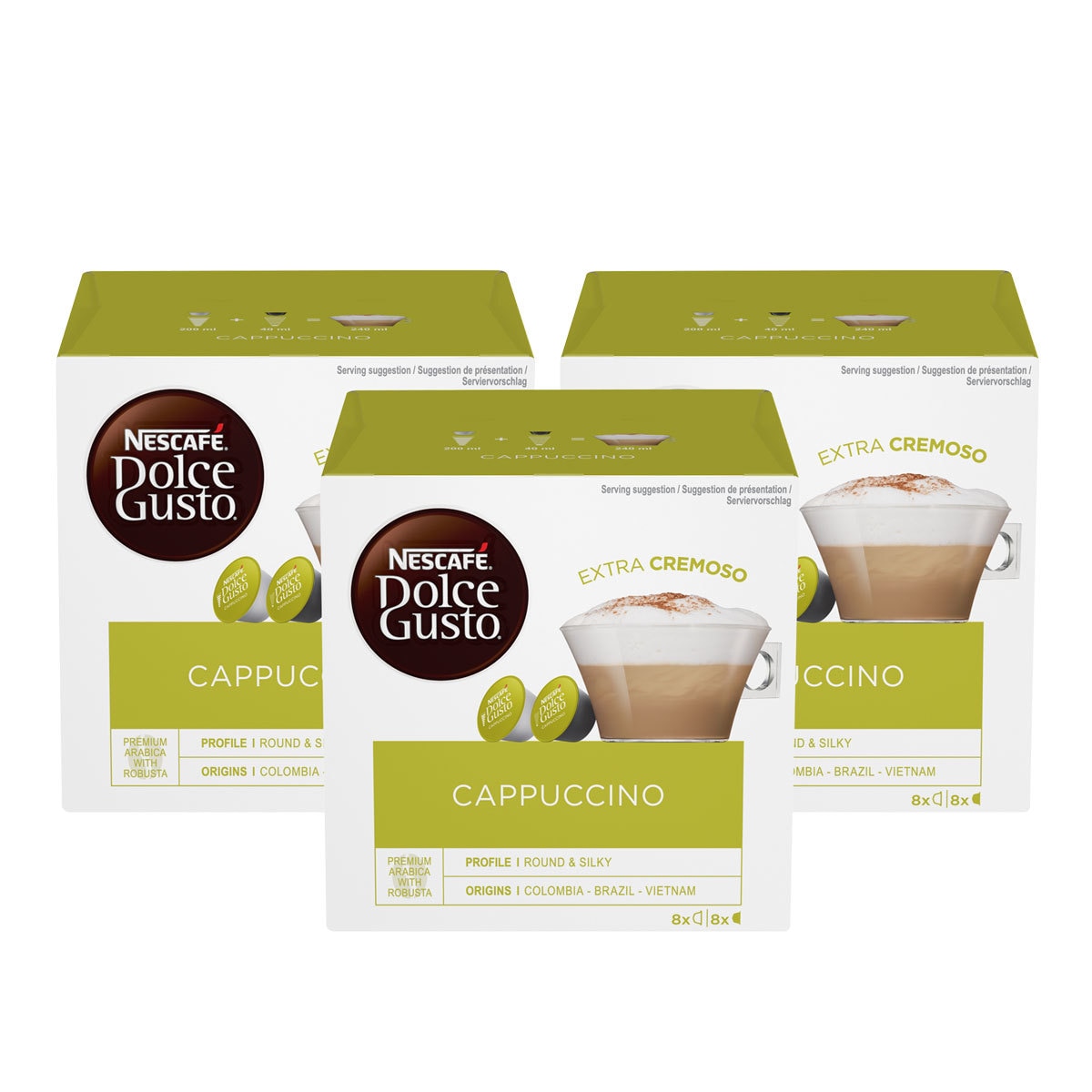 Nescafé Dolce Gusto Cappuccino Coffee Pods, 24 Servings