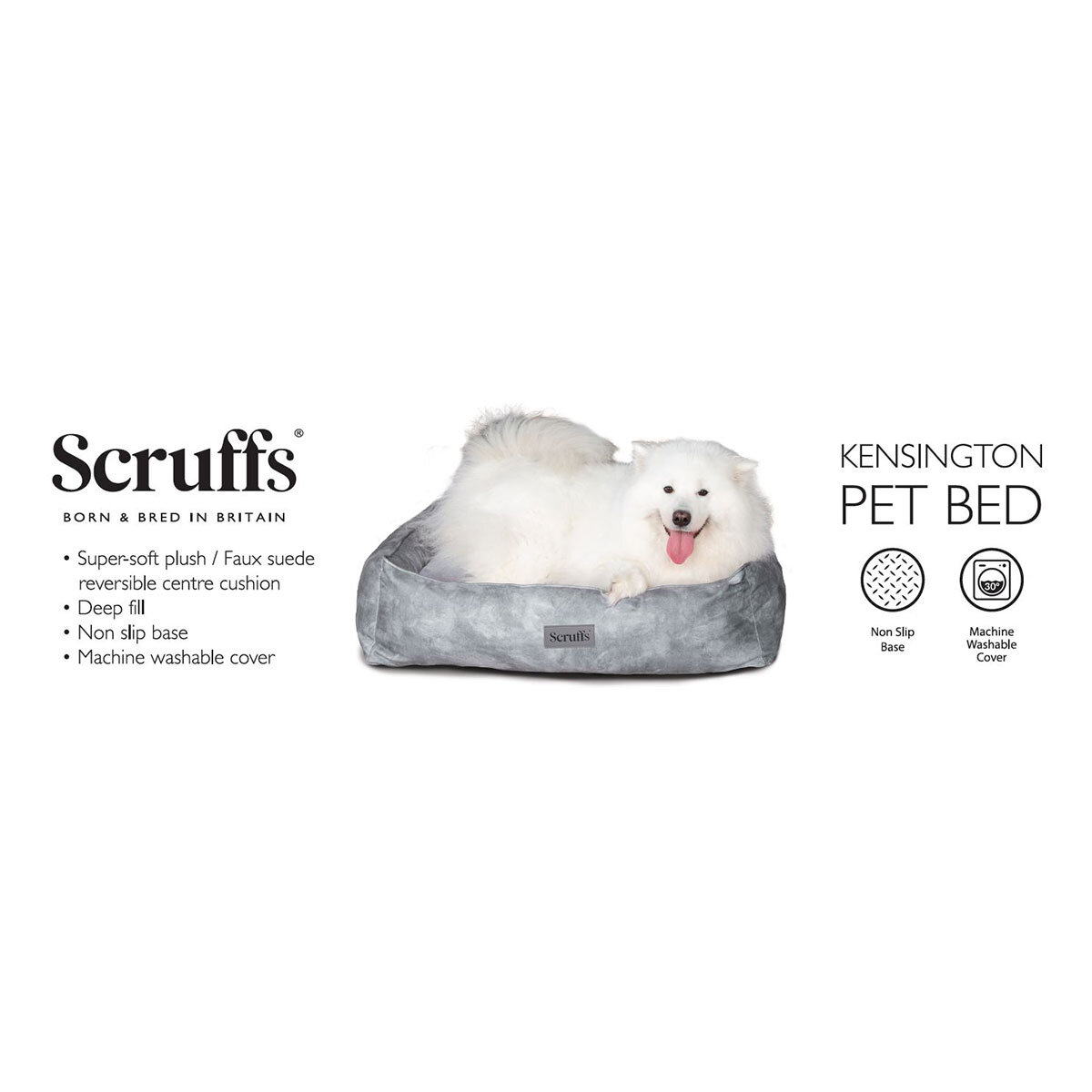 Scruffs® Kensington Pet Bed Medium, 60cm x 50cm in Blue